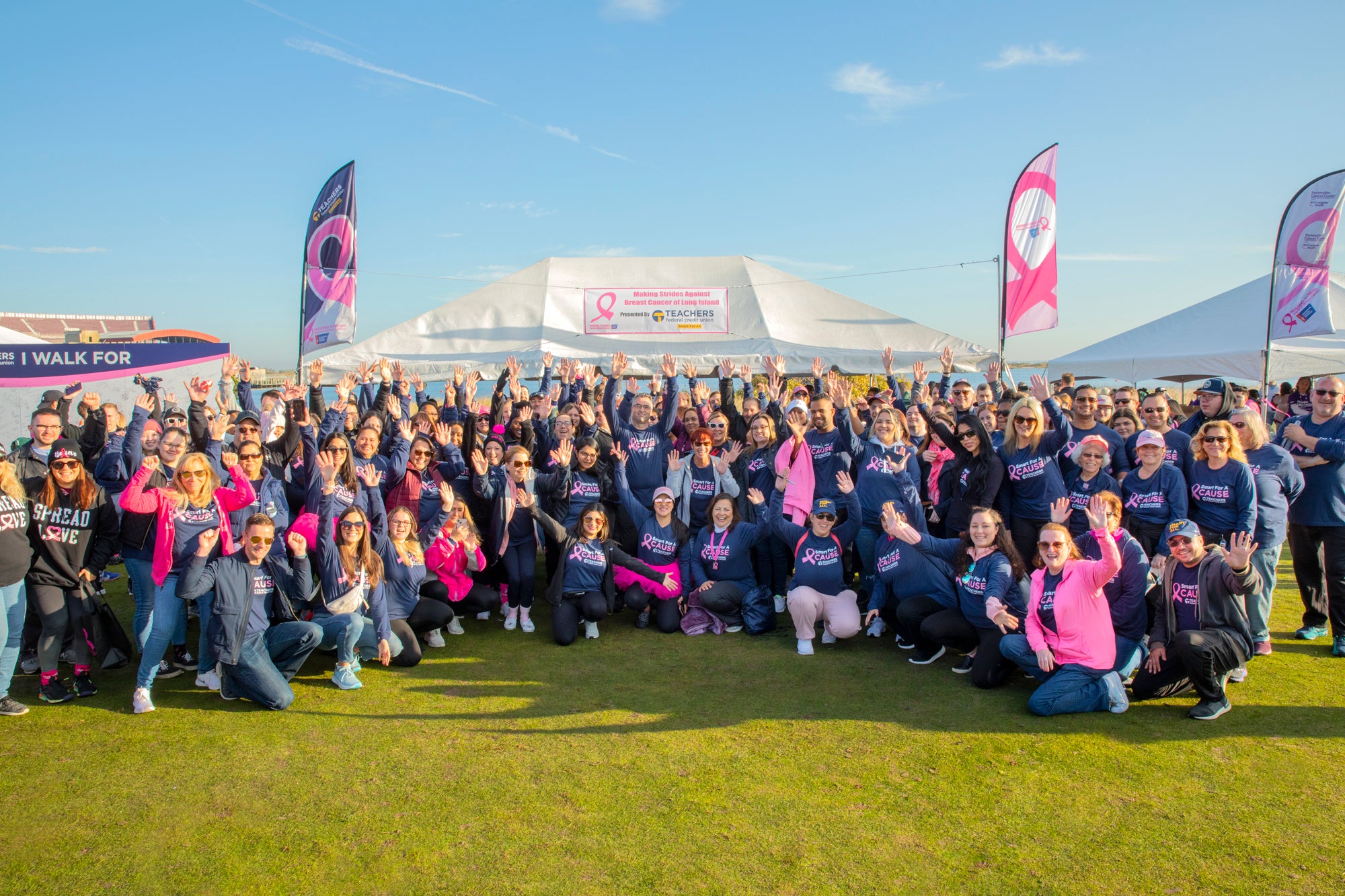As the first-ever presenting sponsor of the Making Strides of Long Island Walk, Teachers employees across the nation participated in raising money for breast cancer awareness and prevention