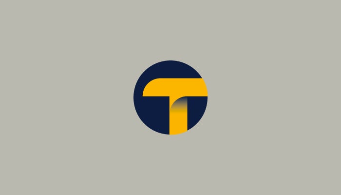 logo on gray background