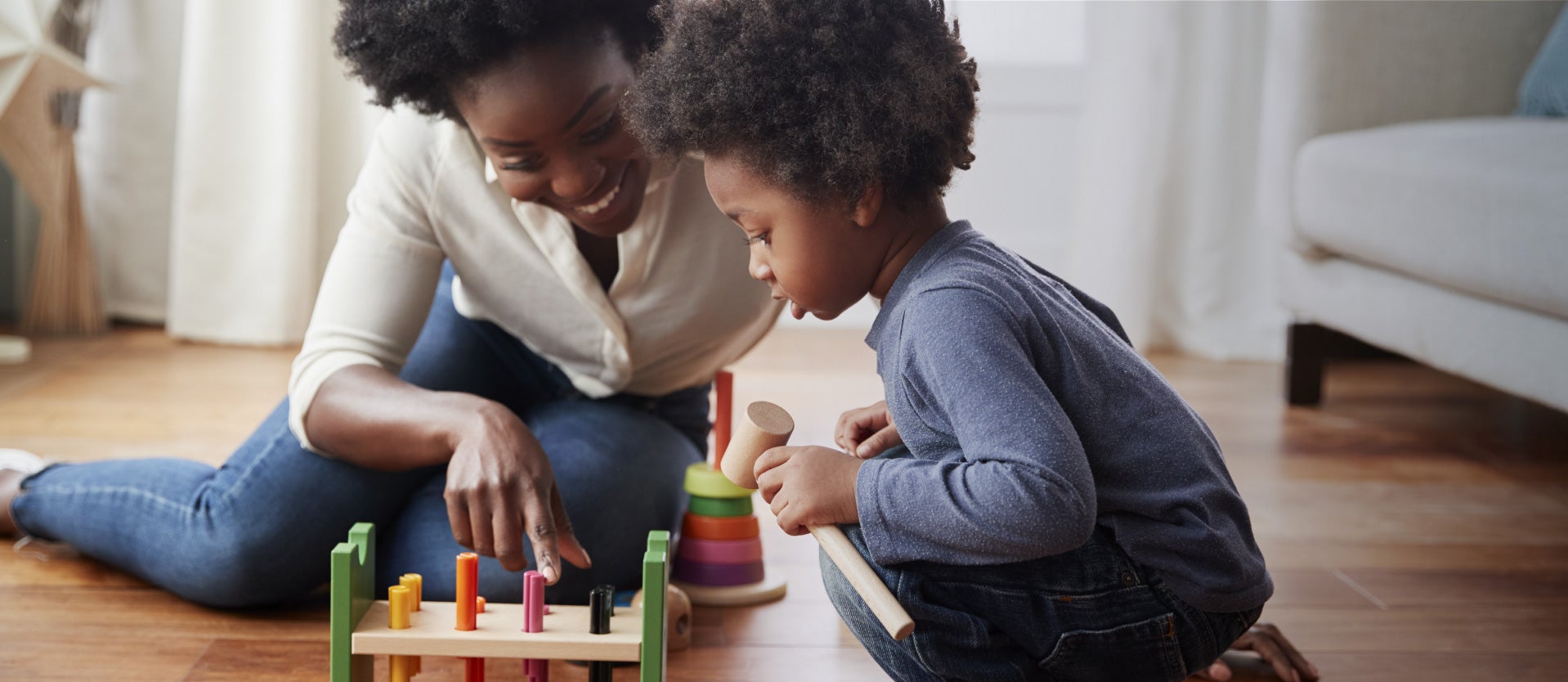 Woman educating kid on age to start savings