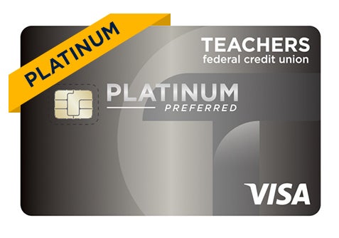 Earn points for merchandise, travel, and gift cards with our Visa Platinum credit card.