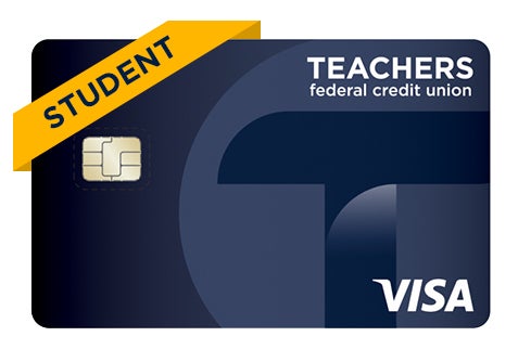 The Teachers Federal Credit Union Visa Student credit card is ideal for college students looking to build their credit.