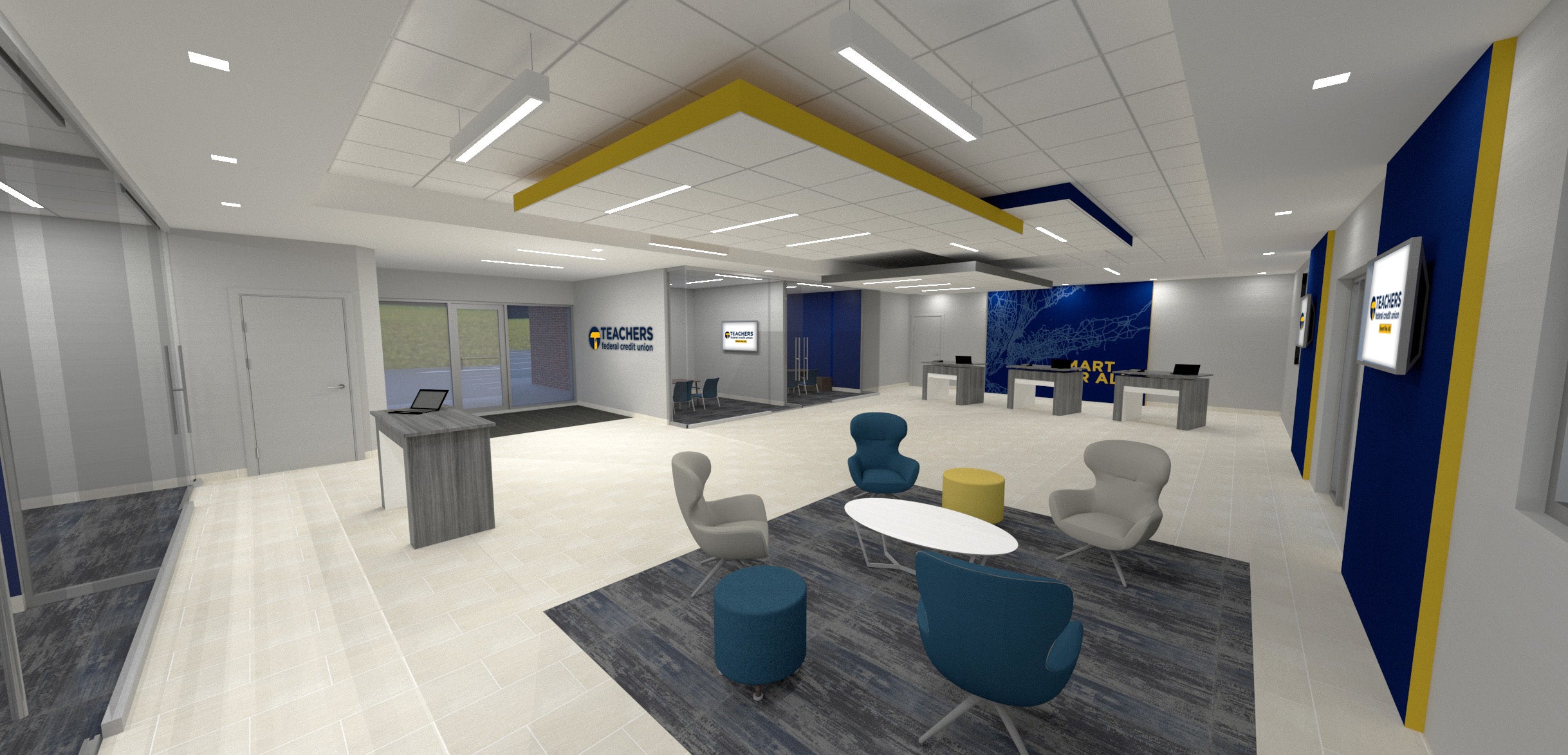 Teachers Federal Credit Union Rocky Point Branch Interior