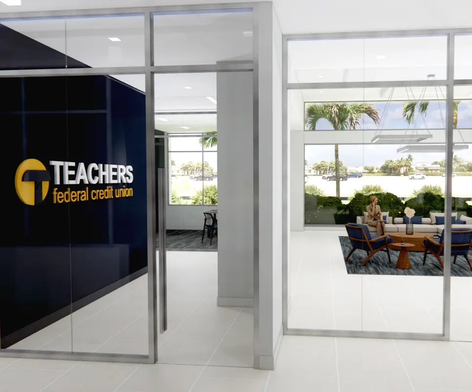 Naples branch lobby artist rendering