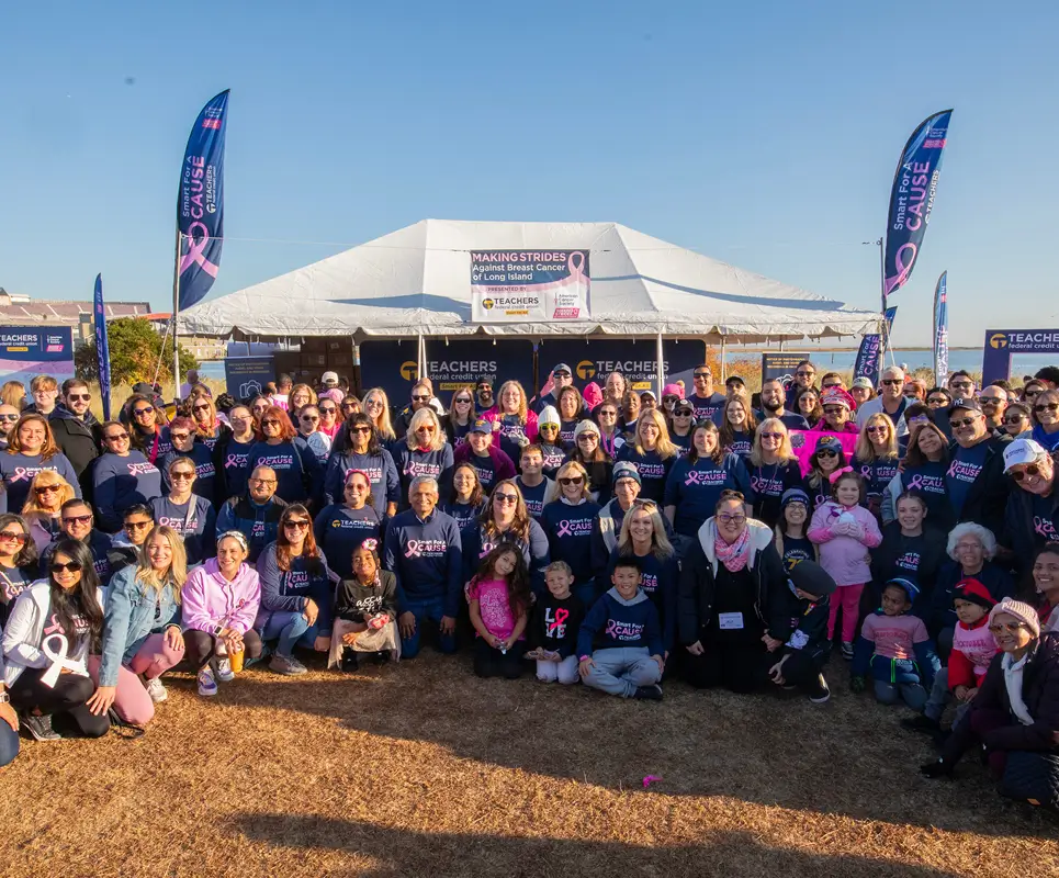 Teachers team supporting the Making Strides of Long Island and Eastern Long Island event