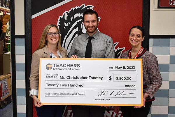 Christopher Toomey Teachers Appreciation Week Winner