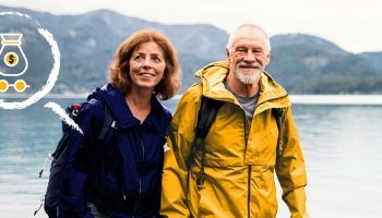 Couple enjoying retirement after working with Teachers for smart financial planning.