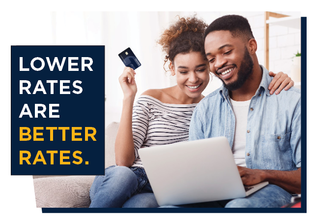 Lower Rates are Better Rates, Couple Applying for Balance Transfer