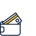 wallet with credit card icon